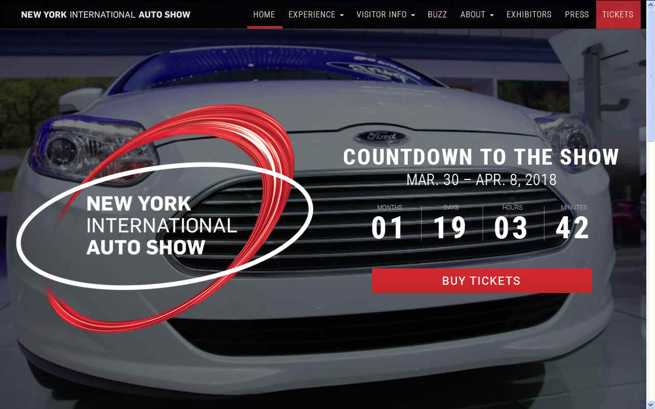 New York International Automobile Show April 2018