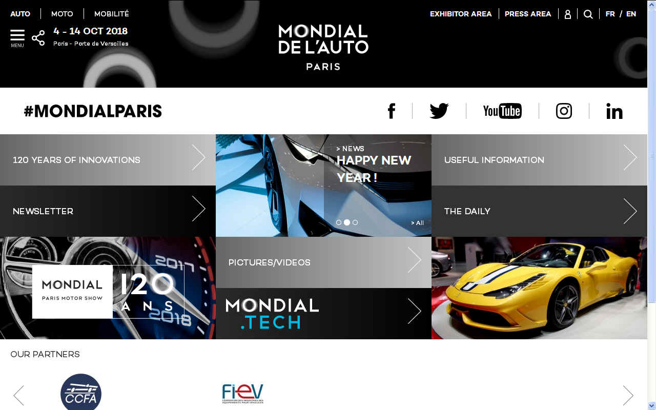 Paris Motor Mondial Show de l'Automobile France 2018