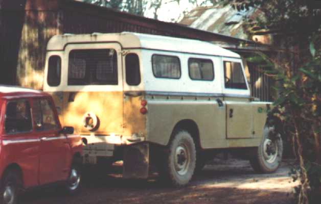 Long wheelbase Land Rover in 1982
