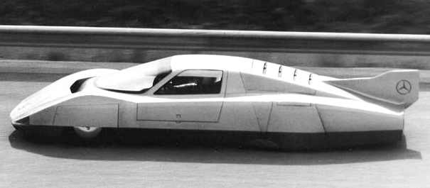 Mercedes land speed record car