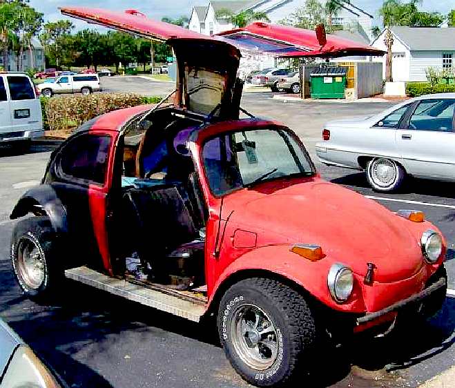 VW beetle with gull wing door conversion