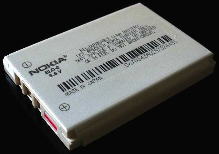Nokia Li-ion battery for powering a mobile phone