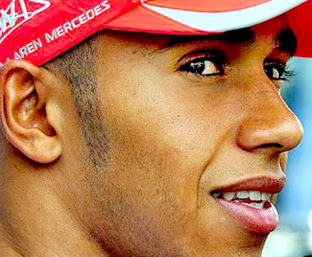 Close up and personal, lewis hamilton