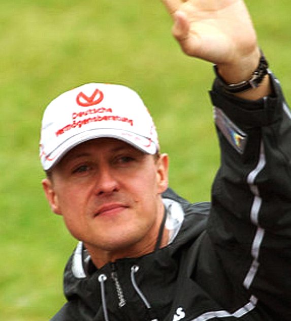 Michael Schumacher, German formual one racing car champion