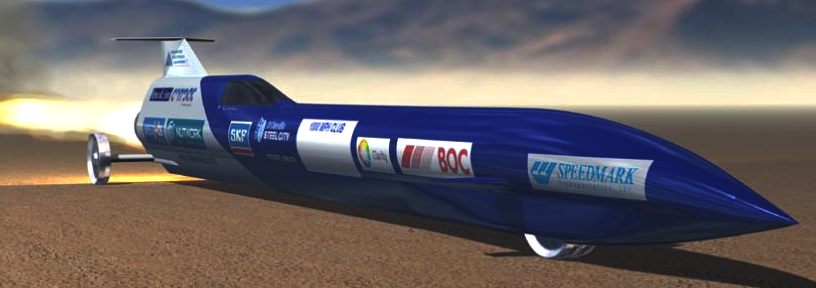 The Aussie Invader 5R supersonic land speed record rocket car