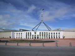 New Parliament House in Canberra was opened in 1988 replacing the provisional Parliament House building opened in 1927.