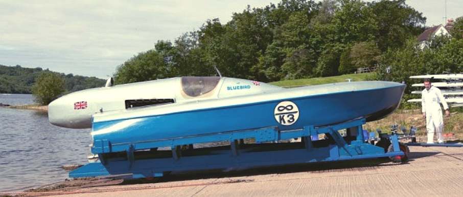 Blue Bird K3 hydroplane world water speed record boat