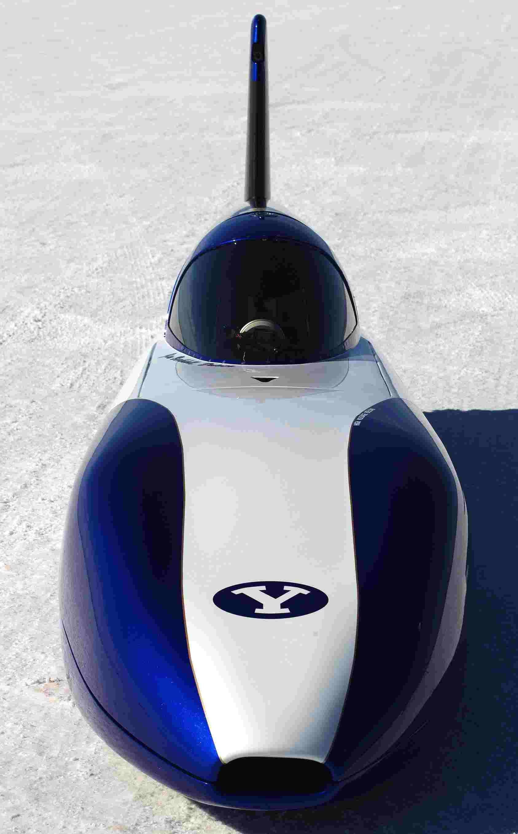 BYU electric streamliner record breaking car 155 mph 2011