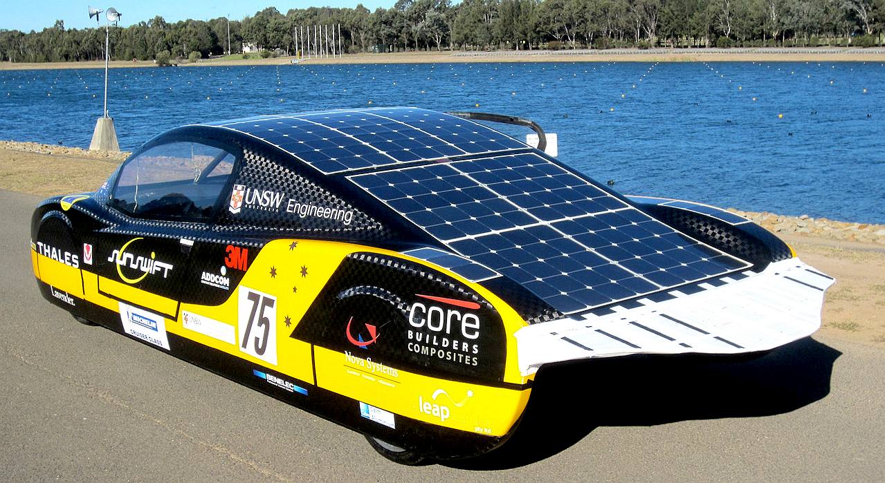 The SunSwift, and Australian solar powered car from the University of New South Wales