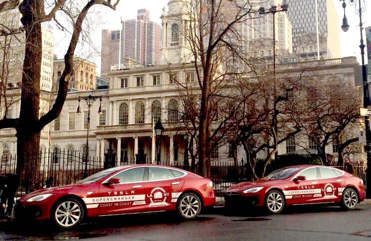 Tesla cannonball run team cars New York