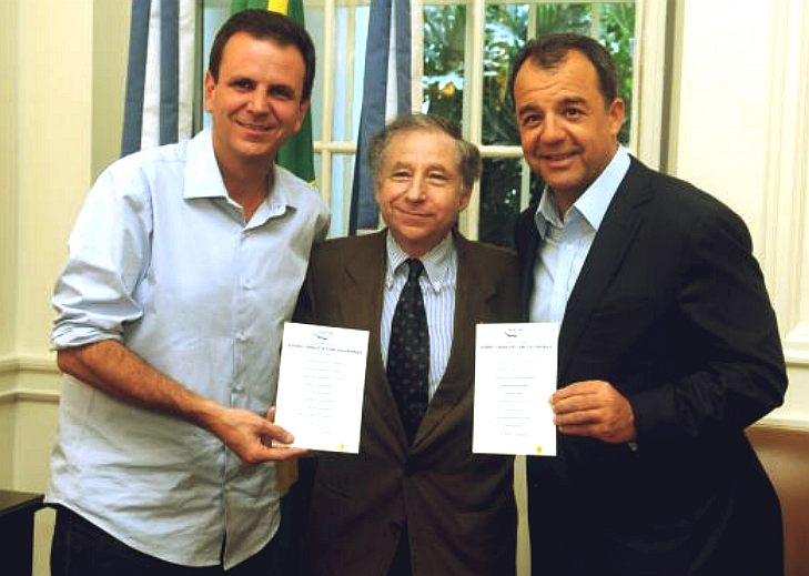 FIA Formula E - Eduardo Paes, Jean Todt and Sergio Cabral