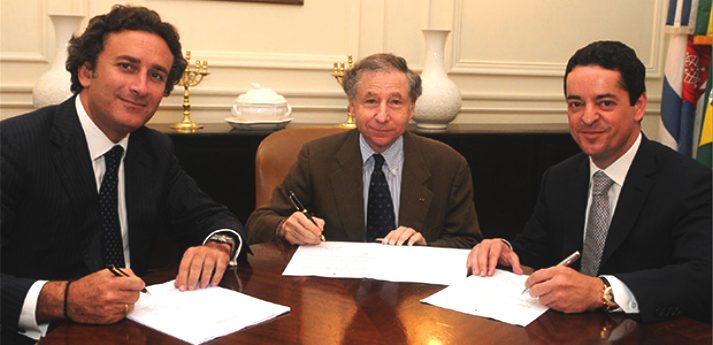 FIA signatories: Alejandro Agag, Jean Todt, Enrique Banuelos