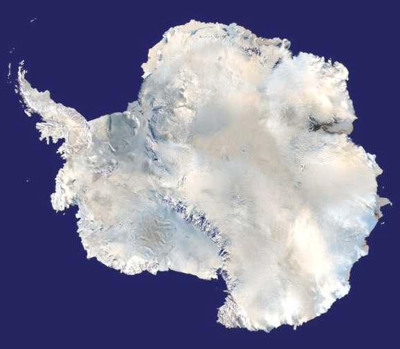 Antarctica satelitte composite image